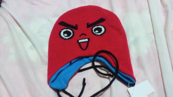 【カキ-新品】(広島カープ)坊や&スラィリー リバーシブルニット拍卖