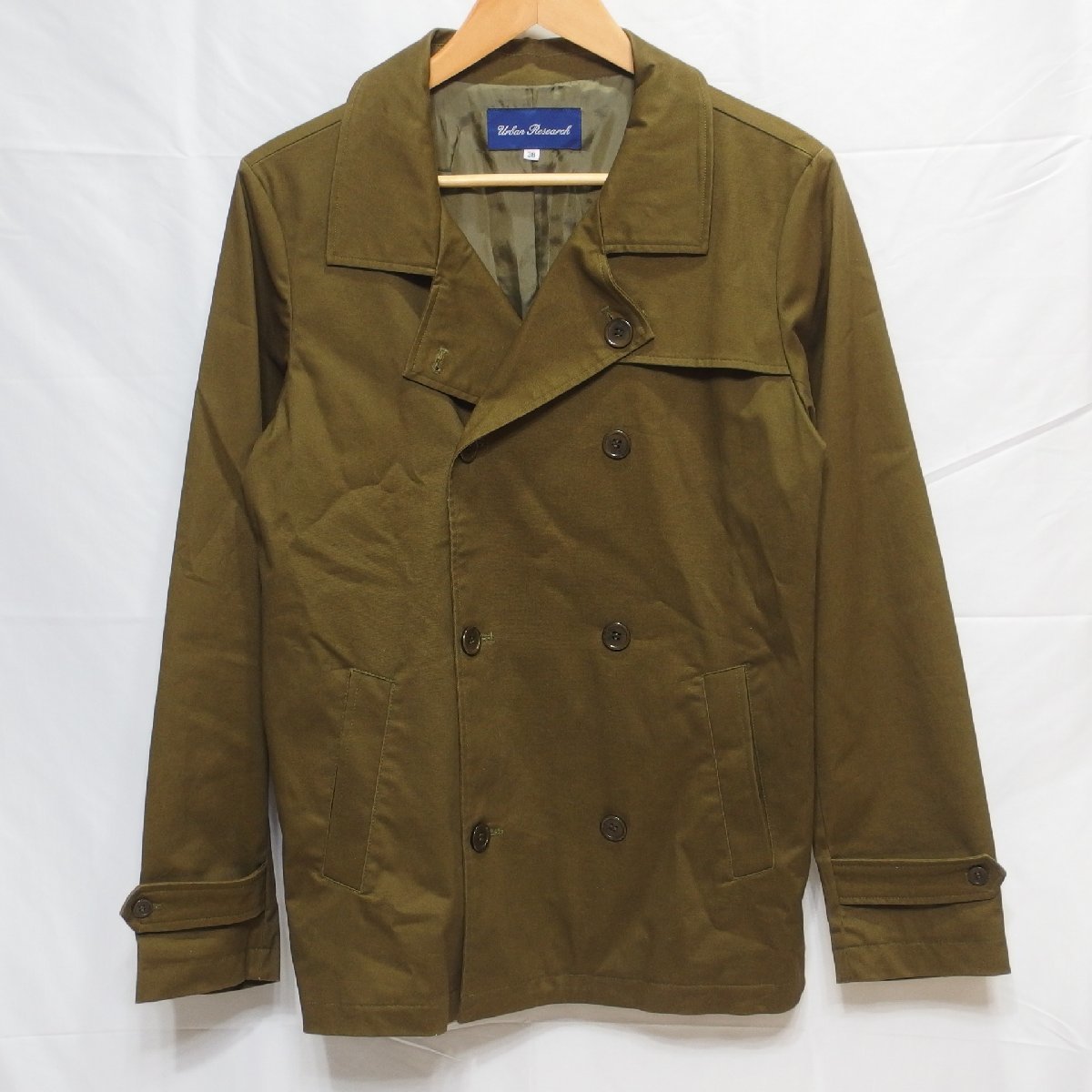 URBAN RESEARCH◆アーバンリサーチ ハーフコート ジャケット(カーキ)サイズ38◆USED拍卖