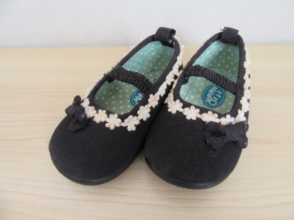 【23-30】子供靴 ベビーシューズ 14cm 8bu-onpu 8分音符 中古 汚れあり拍卖