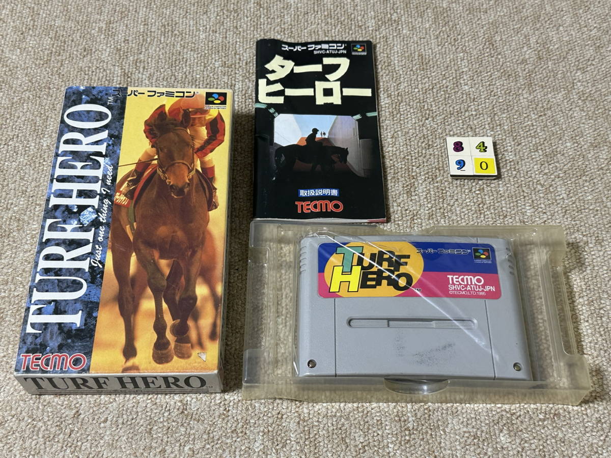 スーパーファミコン(SFC)「TURF HERO(ターフヒーロー)」(箱・説明書 付/S-8490)拍卖