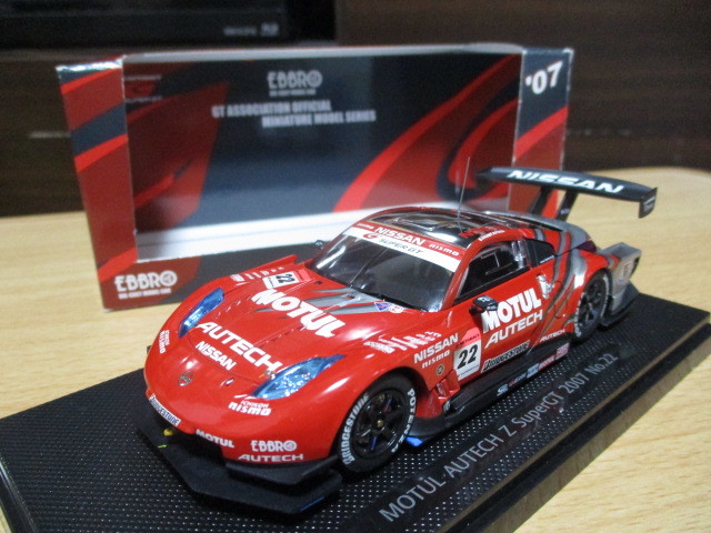 エブロ 1/43 「 モチュール オーテックZ 」 #22 シルバー/レッド 2007y スーパーGT500 ・送料 500円(レターパック発送)拍卖