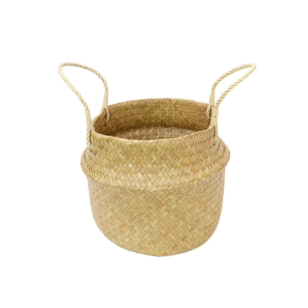 タイ製 カチュー 筒型 かごバッグ L 2way 丸かご拍卖