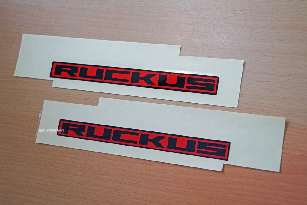 USホンダ純正 ’09 2009 HONDA RUCKUS サイド ネームラベル-RED USDM北米JDM Zoomer ズーマーAF58 NPS50 拍卖