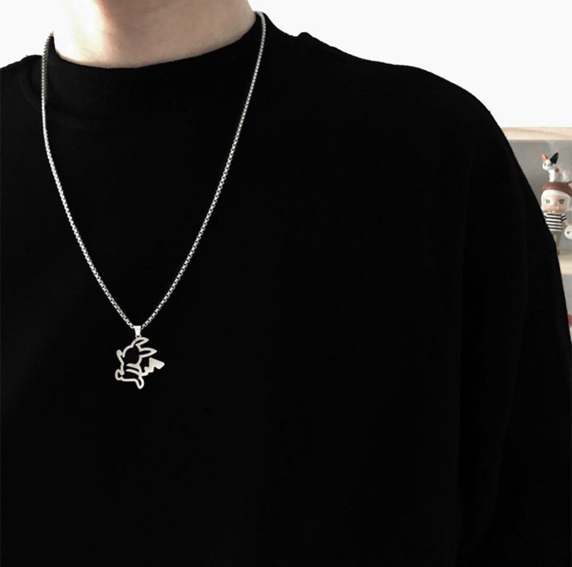 メンズネックレス ヒップホップチタンスチールネックレス ペンダント 男女兼用 アクセサリーファッション拍卖