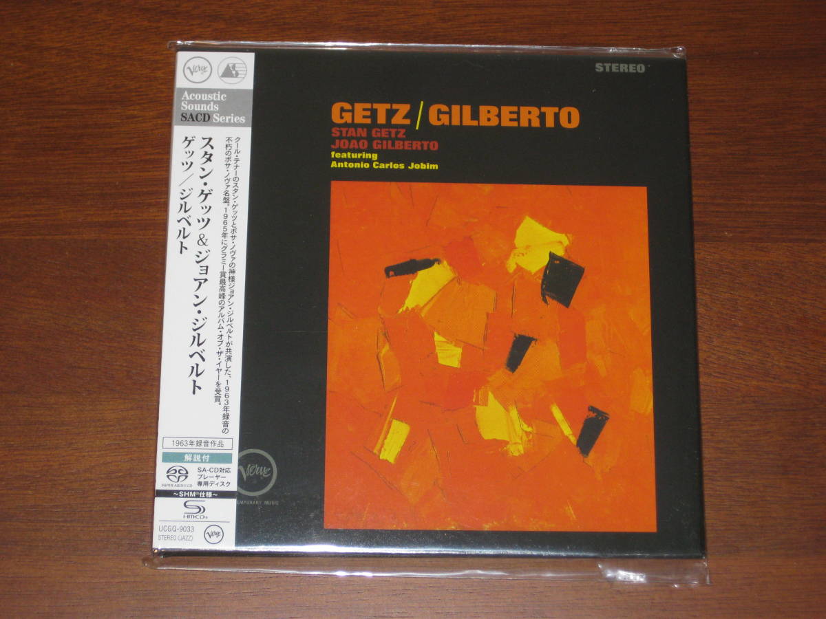 ☆ GETZ/ GILBERTO スタン・ゲッツ & ジョアン・ジルベルト/ ゲッツ & ジルベルト 2023年発売 SHM-SACD SACD専用盤 国内帯有拍卖