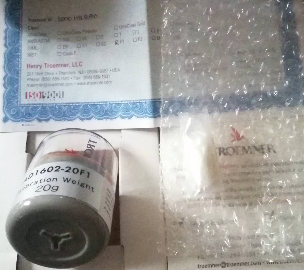 A&D 校正用分銅 OIML型円筒分銅 F1級相当 20g AD1602-20F1拍卖