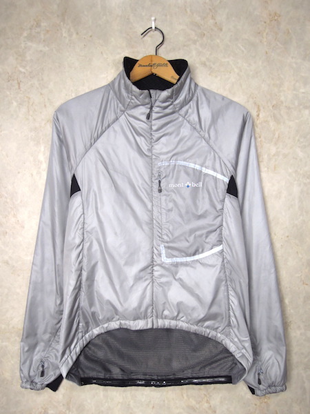 モンベル サーマライドジャケット◆メンズXSサイズ/グレー/自転車/サイクル/アウトドア/1130314拍卖
