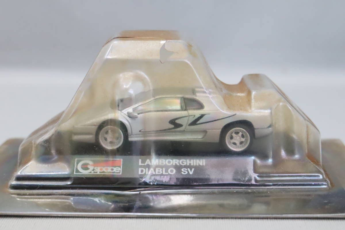 G.Space ランボルギーニ ダイキャストカーコレクション ランボルギーニ ディアブロ SV 銀 1/72スケール拍卖