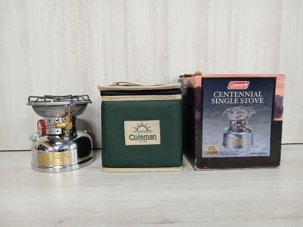 Coleman CENTENNIAL SINGLE STOVE 502A741J バーナー コールマン 2001年製 シルバー 動作未確認 ケース付き 箱付き アウトドア ストーブ拍卖