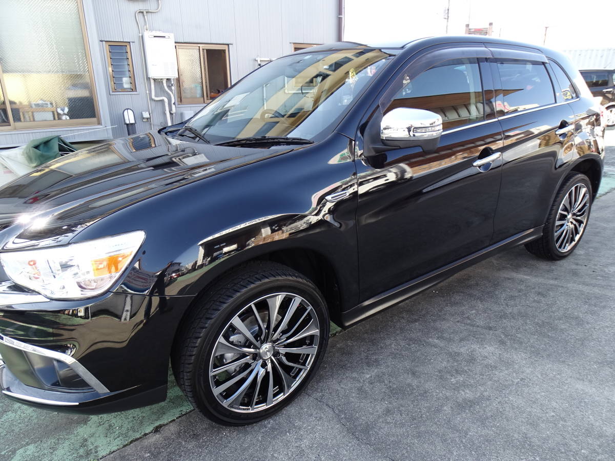 売り切り!未使用 三菱 ミツビシ RVR GA3W GA4W 前期 中期 鏡面メッキ サイド ドア ミラー カバー 2017/2月以降~ 左右セット拍卖