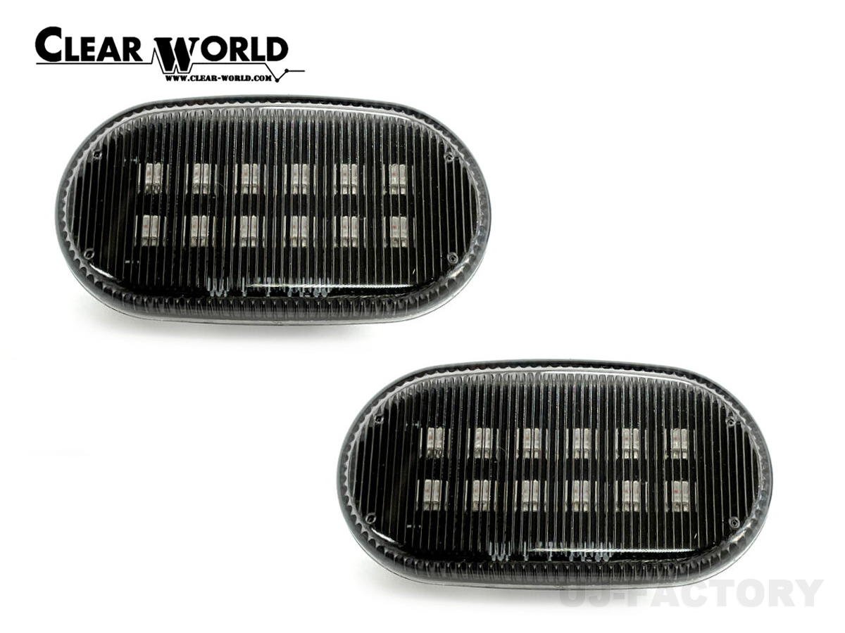 CLEAR WORLD クリアワールド LEDサイドマーカー シーケンシャル スモークレンズ SUZUKI ジムニー JB23W ※6~8型 SMS-04LS-2拍卖