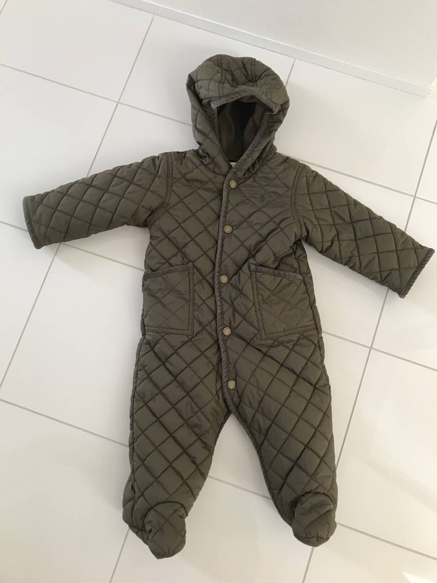 ラルフローレン ベビー用 防寒 ロンバス80 茶色 中古拍卖