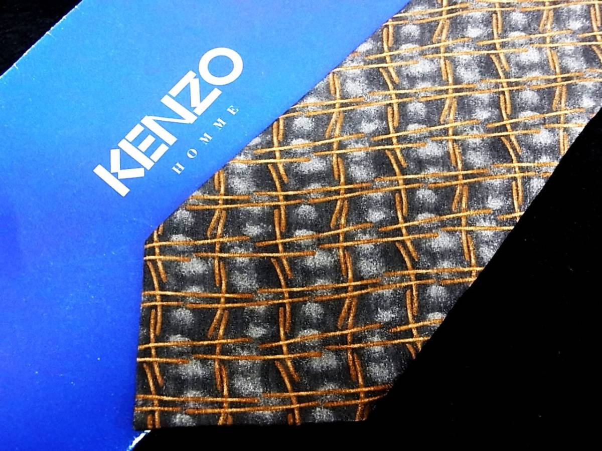 未使用に近い★№1566★ブランド名「ケンゾー【KENZO】」【美品限定出品★ネクタイ】拍卖