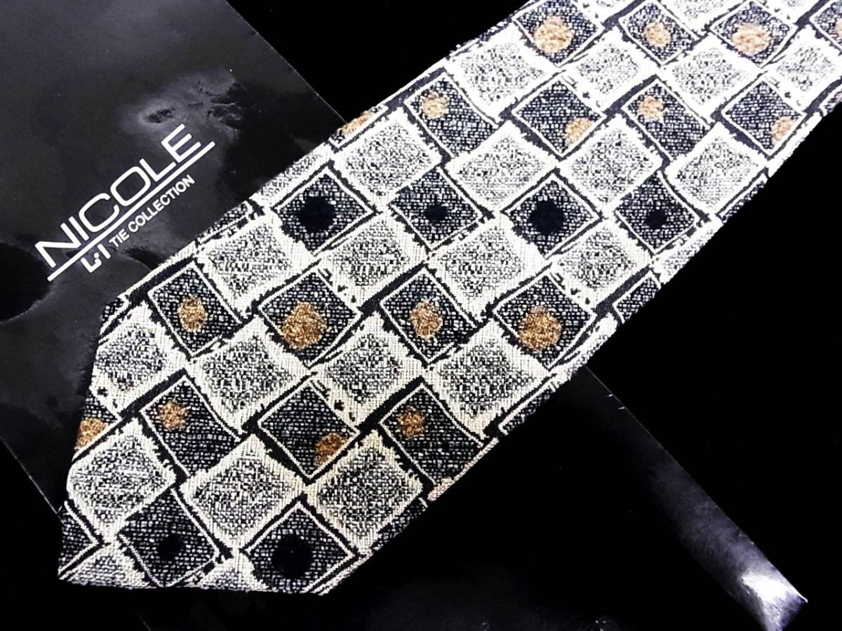 未使用に近い★№1609★ブランド名「ニコル【NICOLE】」【美品限定出品★ネクタイ】拍卖