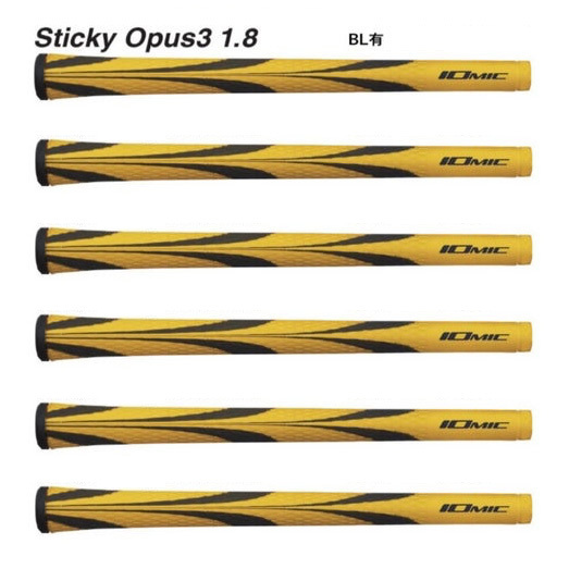 イオミック正規品限定カラー Sticky Opus3 1.8 YE/BK 6本セット・バックラインあり拍卖