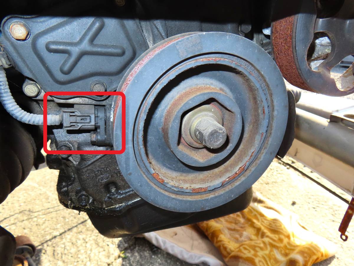 H13 LA-RF3 RF4 ステップワゴン K20A 2WD AT 純正 クランク角センサー クランク ポジションセンサー / J5T30171 1327 PNC / 約120000km拍卖