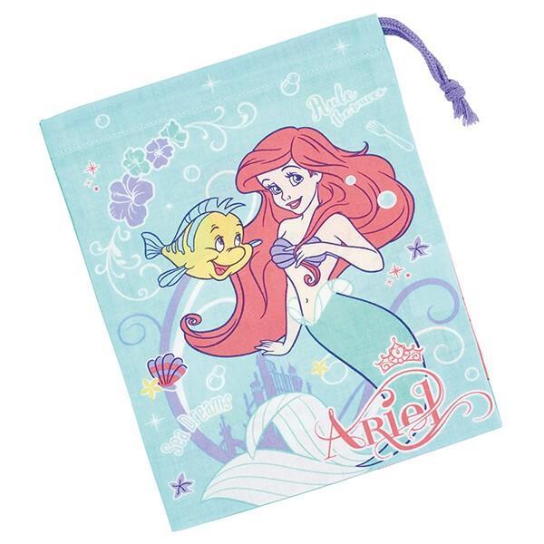 アリエル コップ袋 巾着袋 コップ入れ マチあり 子供 子ども キッズ ディズニー キャラクター スケーター拍卖