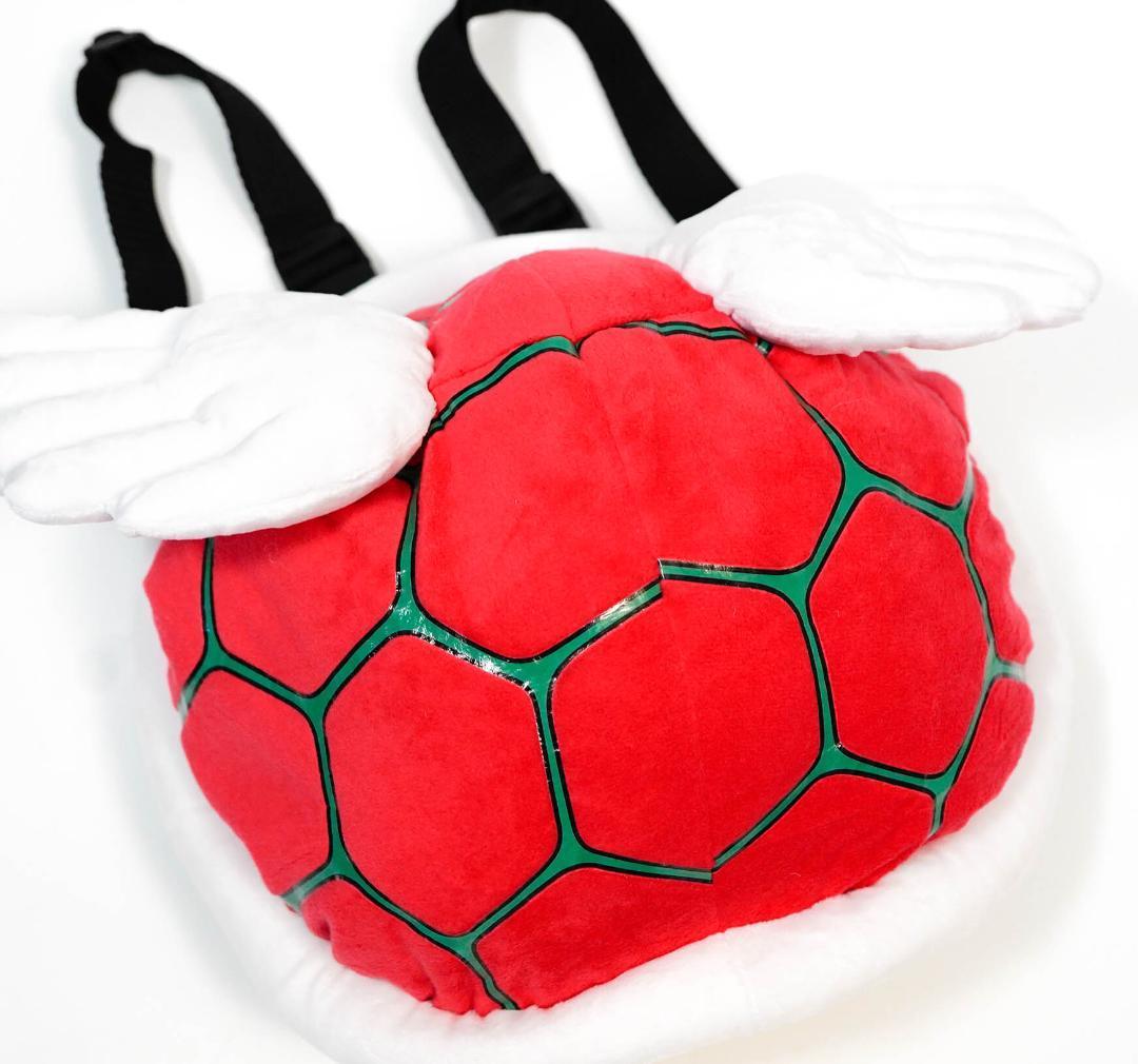 リュック パタパタ 赤 羽 亀 甲羅 コスプレ 30㎝ バッジ付き 【残り5つ】拍卖