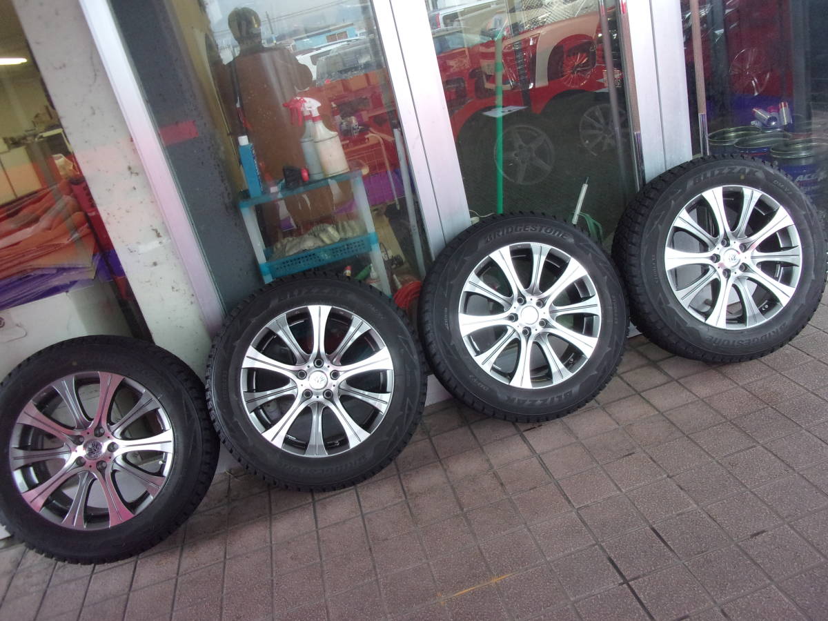 ♪S3144 2019年製 ブリヂストン DM-V2 235/60R18 レアマイスター アルミホイールセット♪拍卖