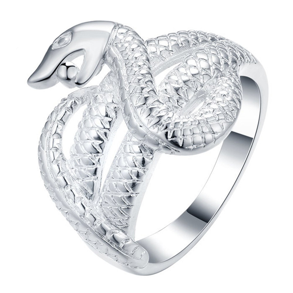 ユニセックス スネーク デザインリング 19号拍卖