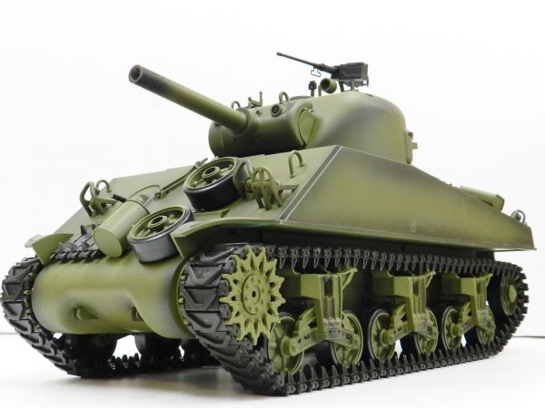 ☆塗装済み完成品戦車ラジコン☆ Heng Long 2.4GHz 1/16 M4A3 シャーマン 3898-1【赤外線バトルシステム付 対戦可能 Ver.7.0】拍卖
