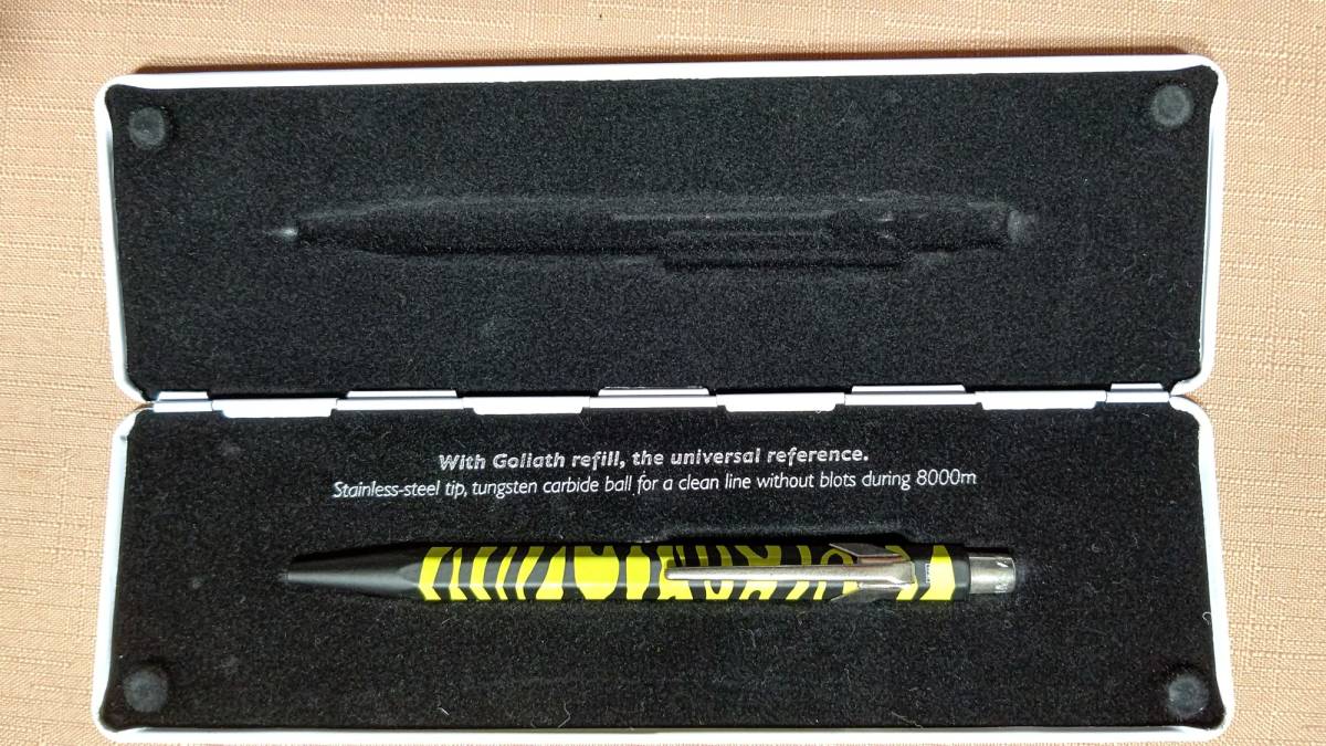 C 限定 カランダッシュ 849 ボールペン ゼブラ イエロー 缶ケース入り拍卖