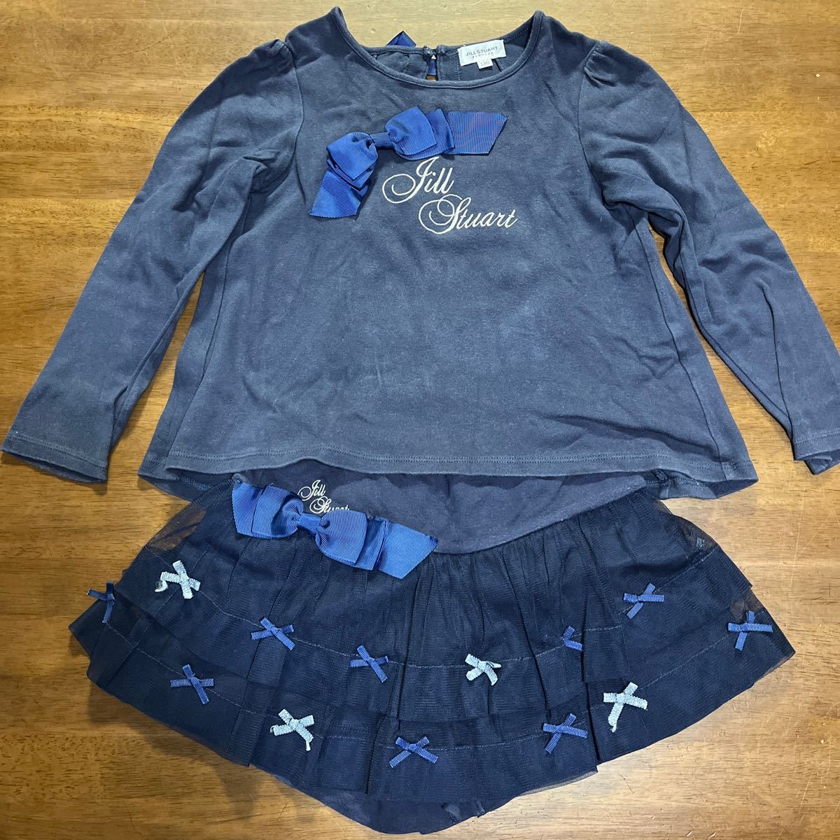 【JILL STUART NEW YORK/ジルスチュアート】長袖Tシャツ ロンT ショートパンツ キュロット 中古 セットアップ 130㎝拍卖