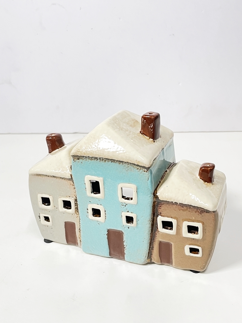 ★ 新品 キャンドルホルダー ハウス 家 陶器製 キャンドルハウス 北欧 おしゃれ キャンドルライト インテリア オブジェ 飾り レトロ【200】拍卖