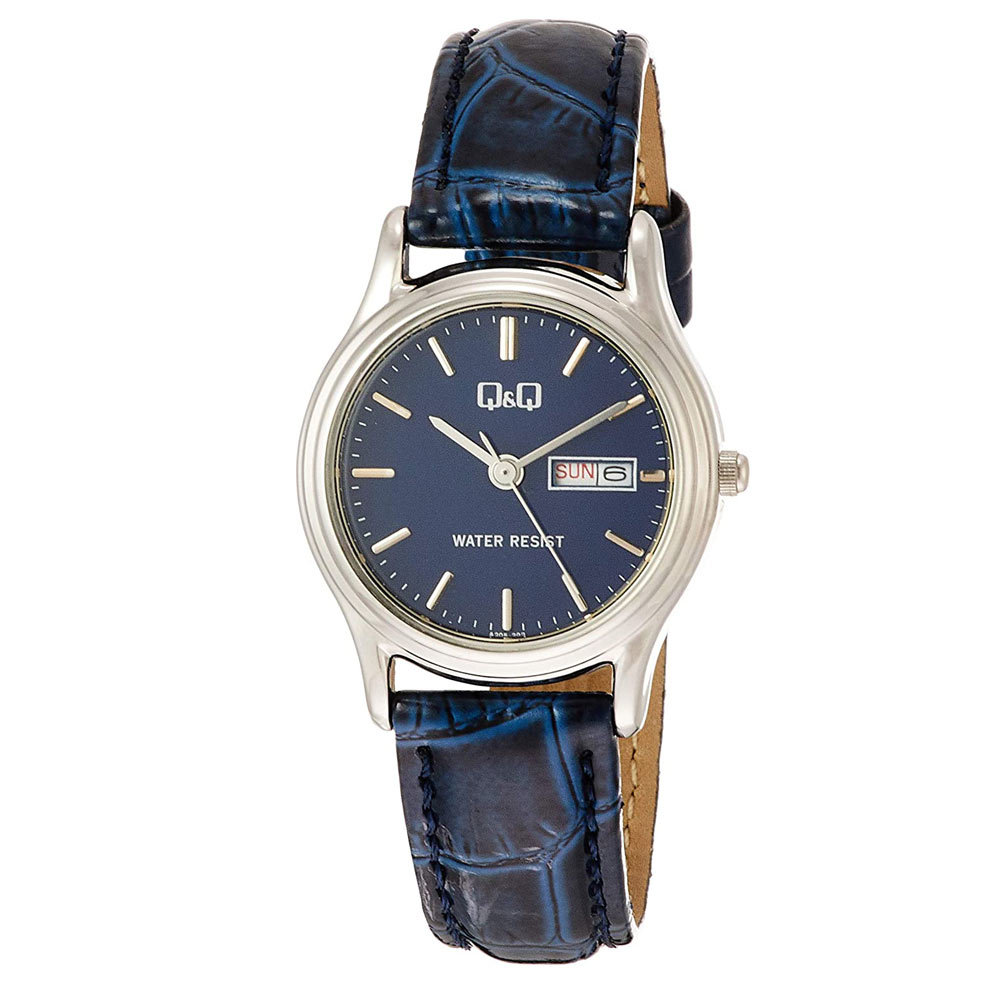 シチズン 腕時計 アナログ 日本製ムーブメント 防水 日付 曜日 革ベルト ネイビー レディース A205-302/1962/送料無料メール便拍卖