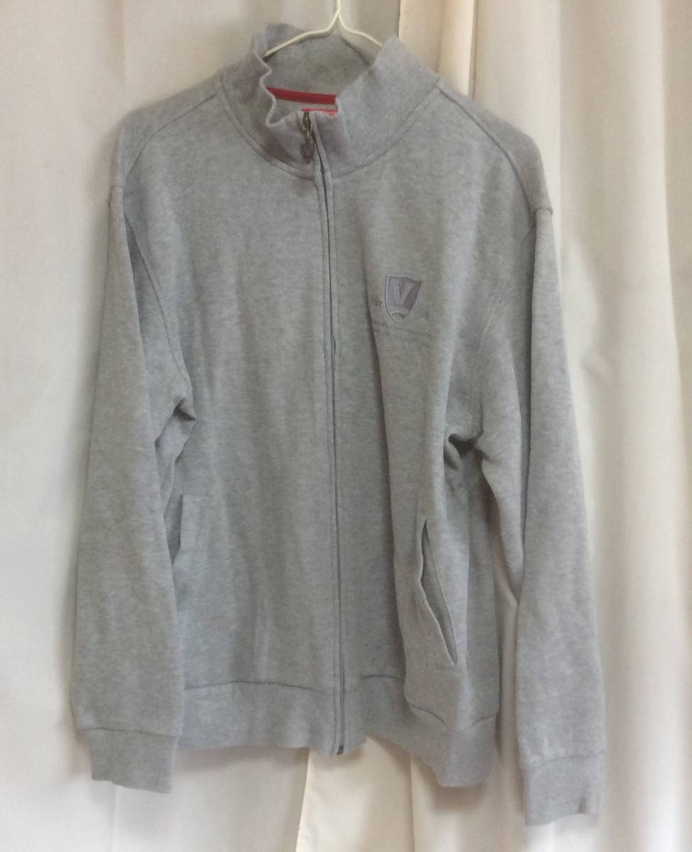 人気デザイン◆VAN JAC ヴァンジャケット スエット フルジップ Lサイズ/バックロゴ刺繍/ブルゾン拍卖