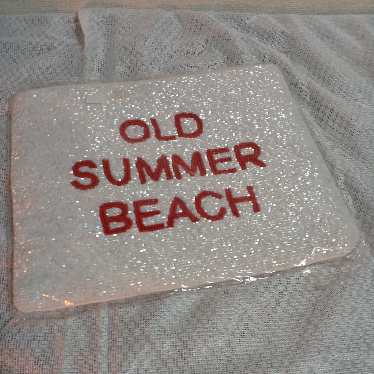 oldsummer バッグ ポーチ ビーズ オールドサマー 白 赤 サーフィン 海 1115-B4-SA9拍卖