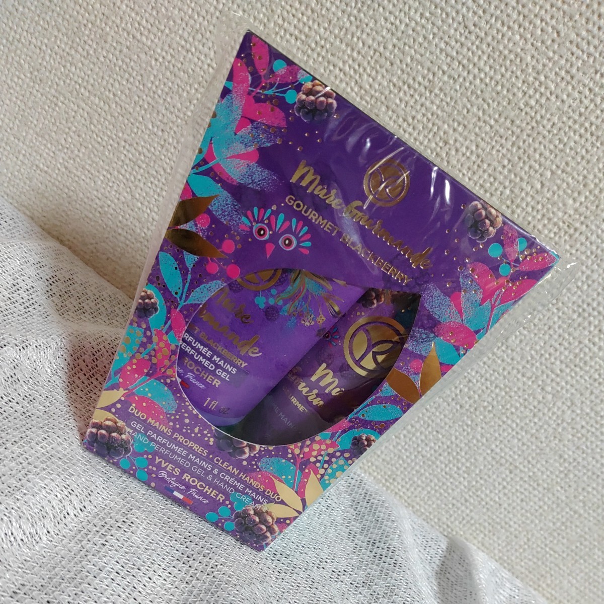 【未開封】グルメブラックベリー ハンドキット ハンドクリーム ハンドジェル 甘いブラックベリーの香り フランス 1116-D4-SA3拍卖