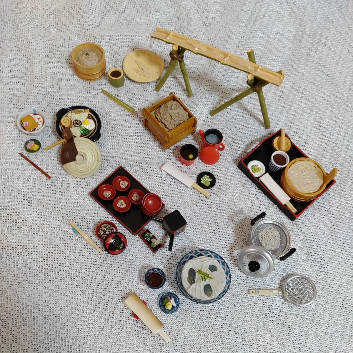 【昭和レトロ】リーメント そば うどん ぷちサンプル 食品サンプル 流しそうめん せいろ もりそば わんこそば 1130-B2-SA1拍卖