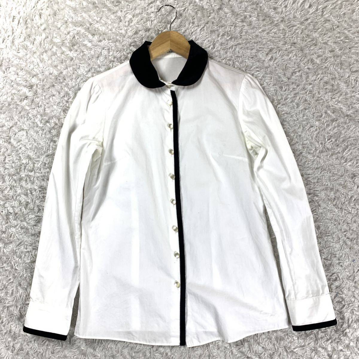 ロイスクレヨン 白シャツ ホワイト 長袖シャツ M YA5202拍卖