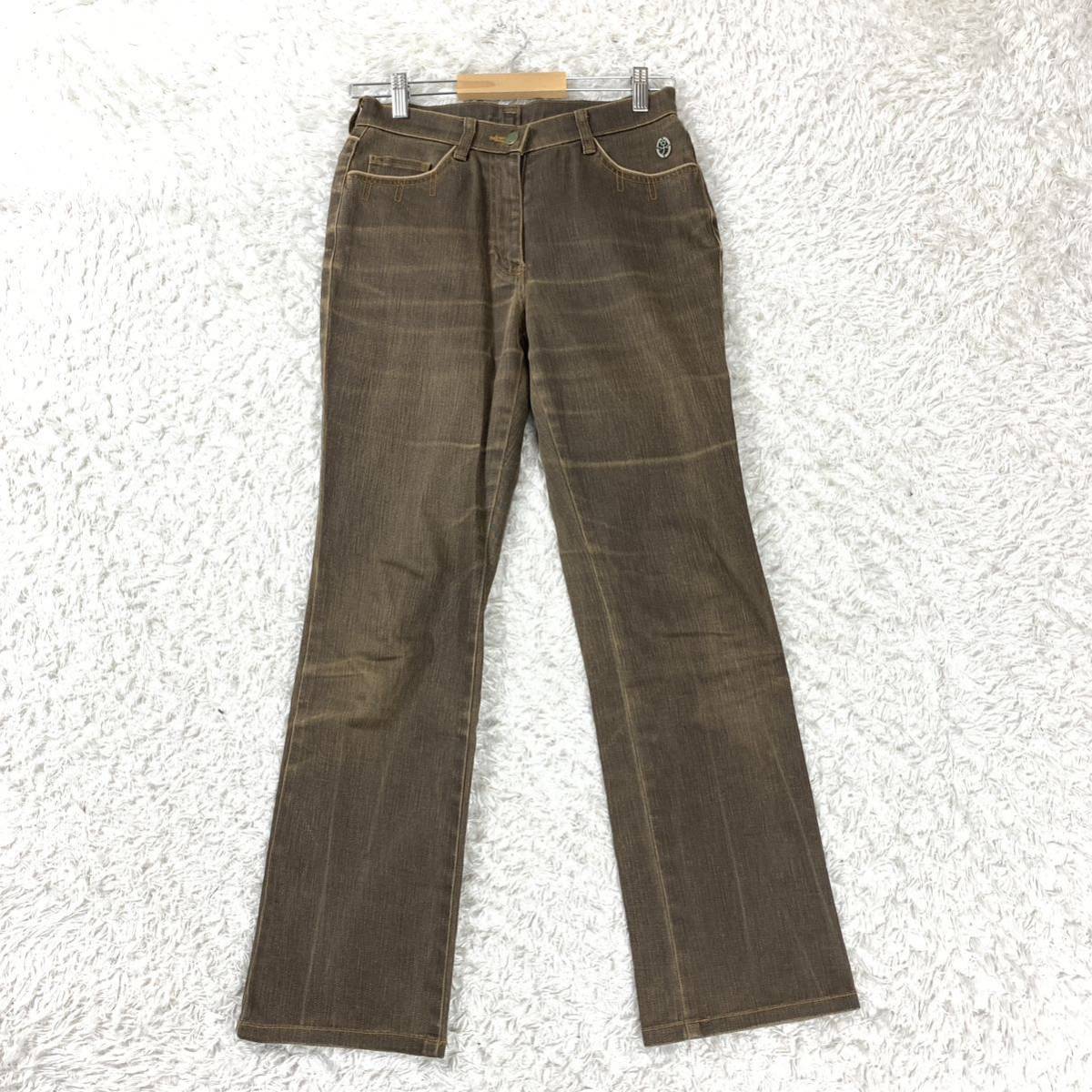 カステルバジャック デニムパンツ ブラウン レディース 9 YA5225拍卖