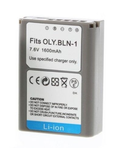 送料無料 オリンパス BLN-1 互換カメラバッテリー 1600mAh OM-D E-M1/OM-D E-M5/OM-D E-M5 Mark II/PEN E-P5/PEN-F 互換品拍卖