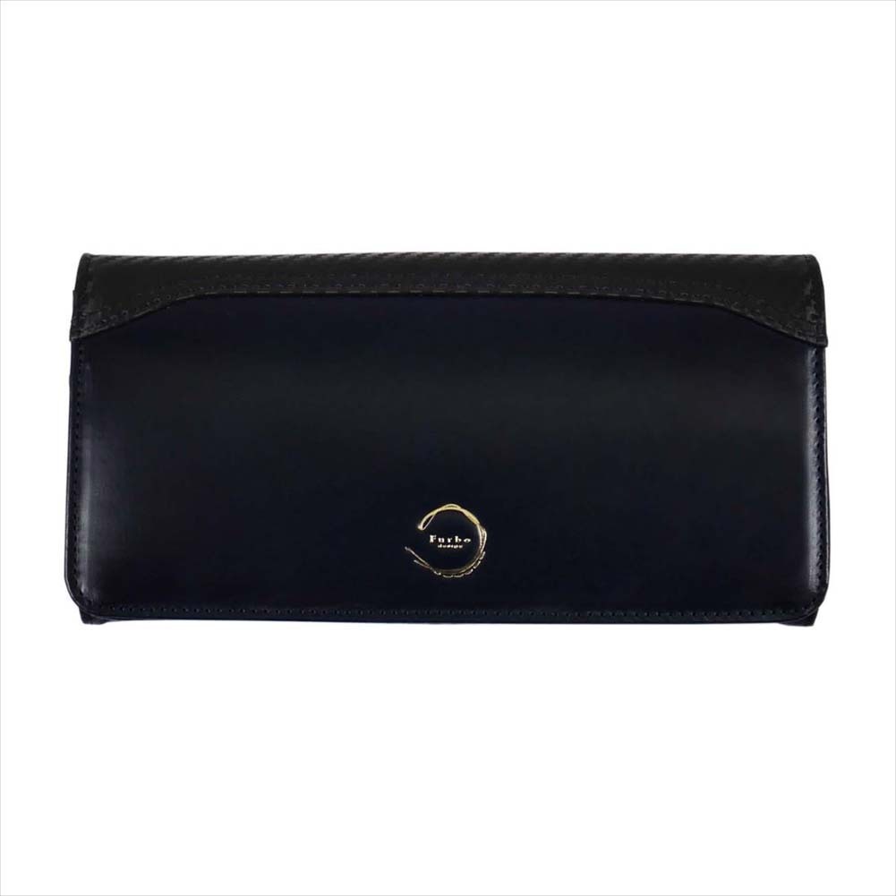 フルボデザイン ブライドルレザー 長財布 小銭入れ有り FRB141 ネイビー×ブラックカーボン NAVY×BLACK CARBON拍卖