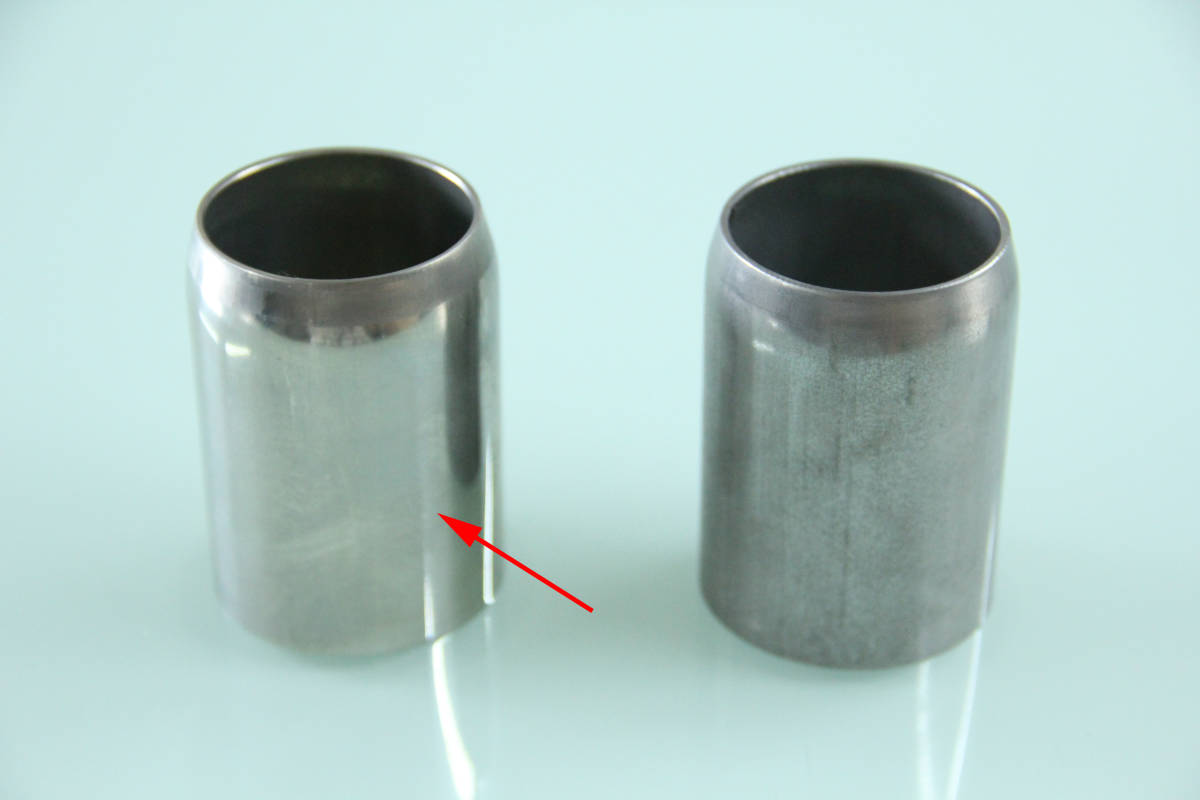 新品 φ50.8-φ42.7 ステンレス マフラー製作用 変換パイプ 自在パイプ 差込口 アメリカン拍卖