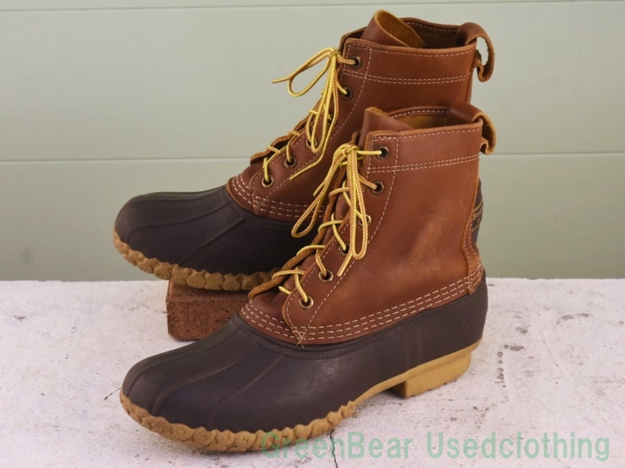 X314◆USA製 L.L.ビーン ビーンブーツ 良い味 茶 ブラウン メンズ 25cmくらい拍卖
