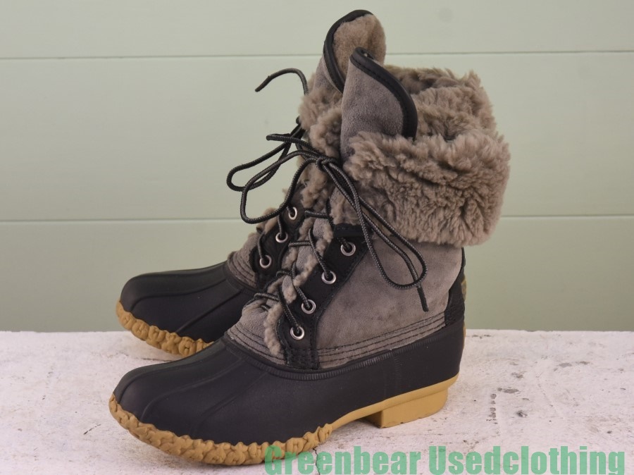 X397◆USA製【L.L.ビーン】ビーンブーツ グレー レディース 6M 23cm拍卖