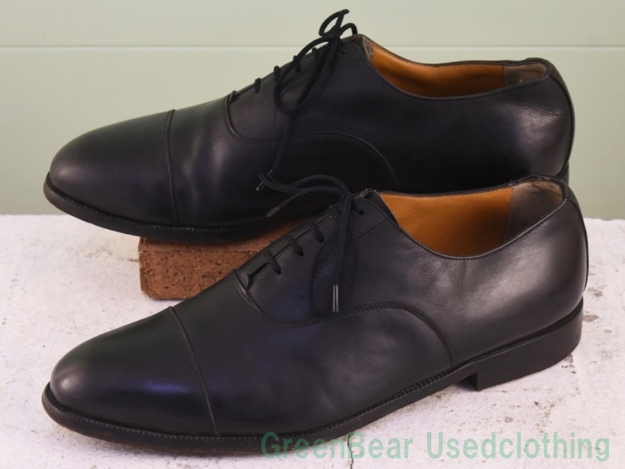 X319◆ビンテージ AMBIORIX ビジネスシューズ ストレートチップ 良い味 黒 ブラック メンズ 27cm拍卖