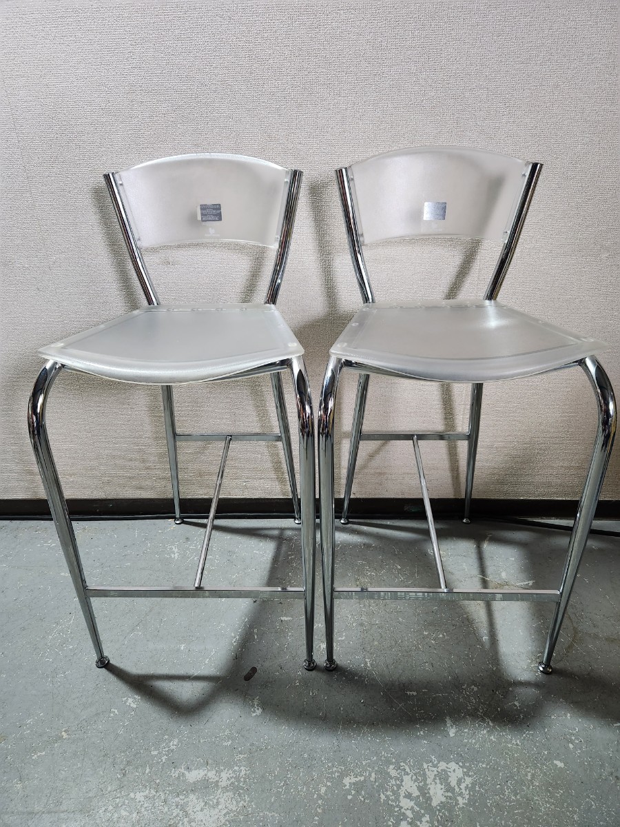 Baleri Italia/ バレリ イタリア/ 高級 カウンターチェア ハイチェア スペースエイジ /二脚セット②拍卖