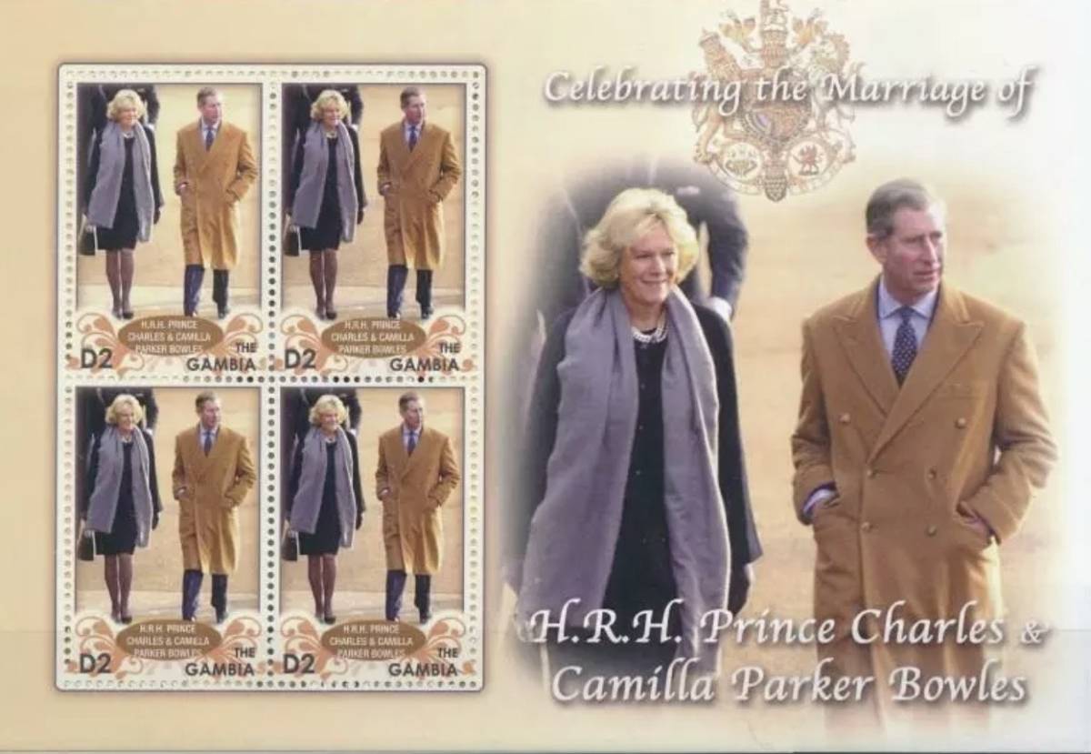 「FF22」ガンビア切手 チャールズ皇太子結婚記念拍卖
