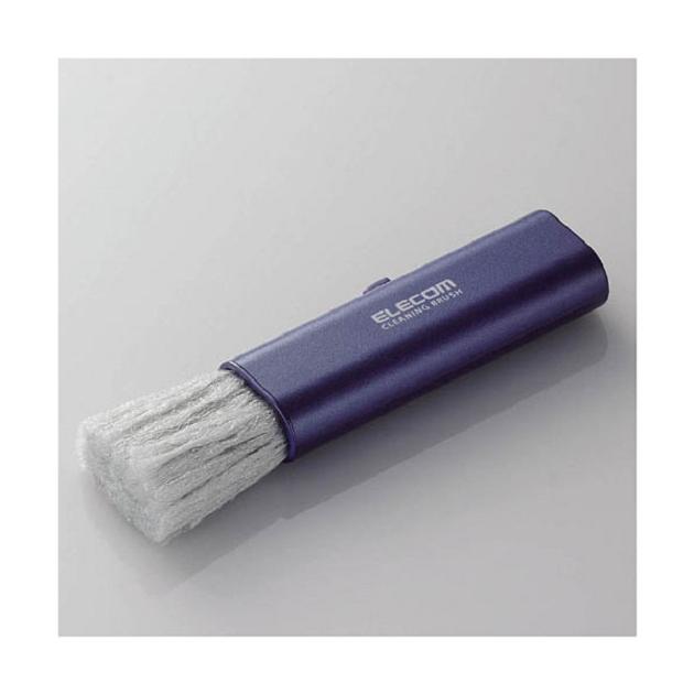 エレコム コンパクトブラシ 静電気除去 導電性繊維入り ELECOM KBR-007BU 新品 (検索 ホコリ 静電気除去 クリックポスト対応拍卖