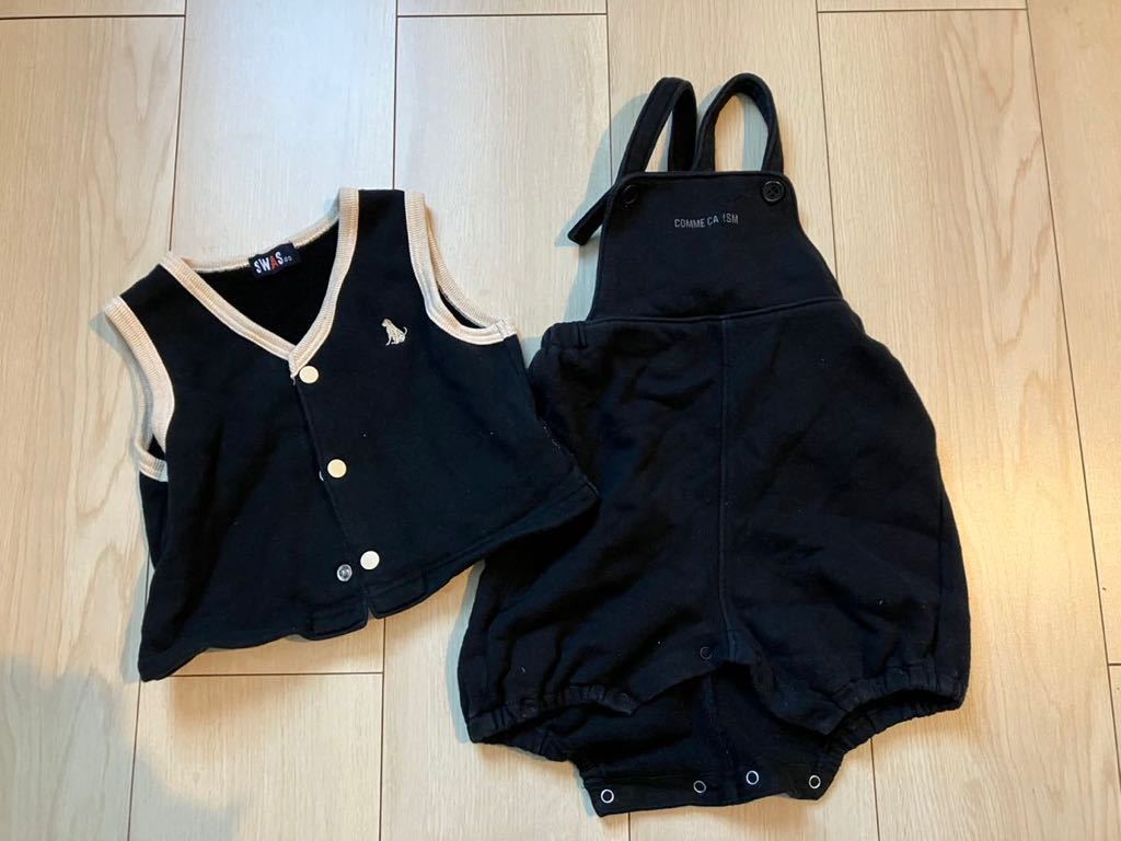ロンパース ベスト ベビー 80センチ COMME CA ISM コムサイズム拍卖