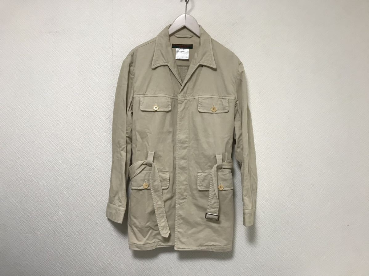 本物キャサリンハムネットロンドンKATHARINEHAMNETTLONDONコットンコートジャケットメンズサーフアメカジビジネススーツMベージュ日本製拍卖