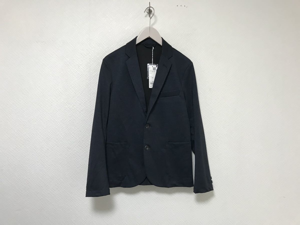 新品未使用本物イッカラウンジIKKALOUNGEテーラードジャケットメンズサーフミリタリービジネススーツS紺ネイビー柄拍卖