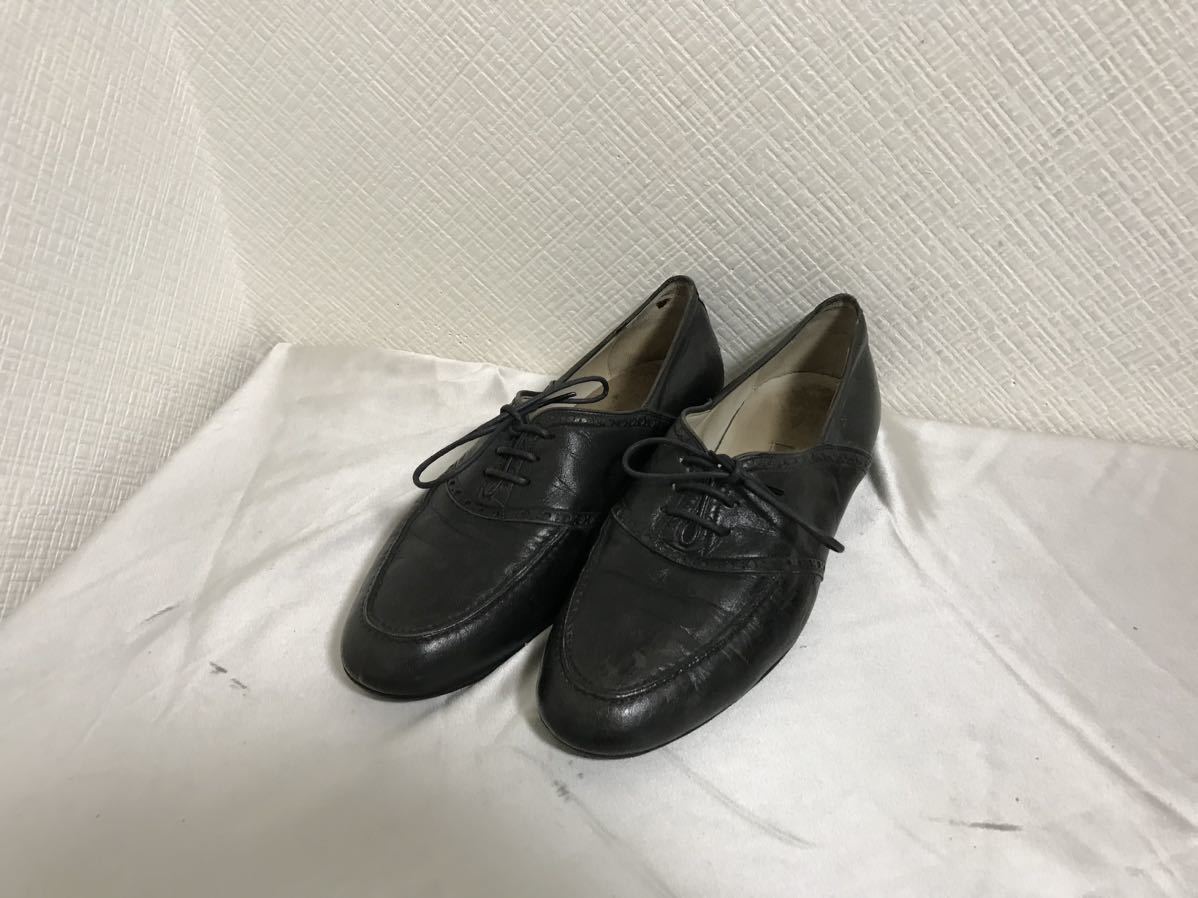 本物ラリオLARIO1898本革レザードレスビジネスシューズ靴ブーツメンズ24.5cm茶ブラウン6ハーフイタリア製拍卖