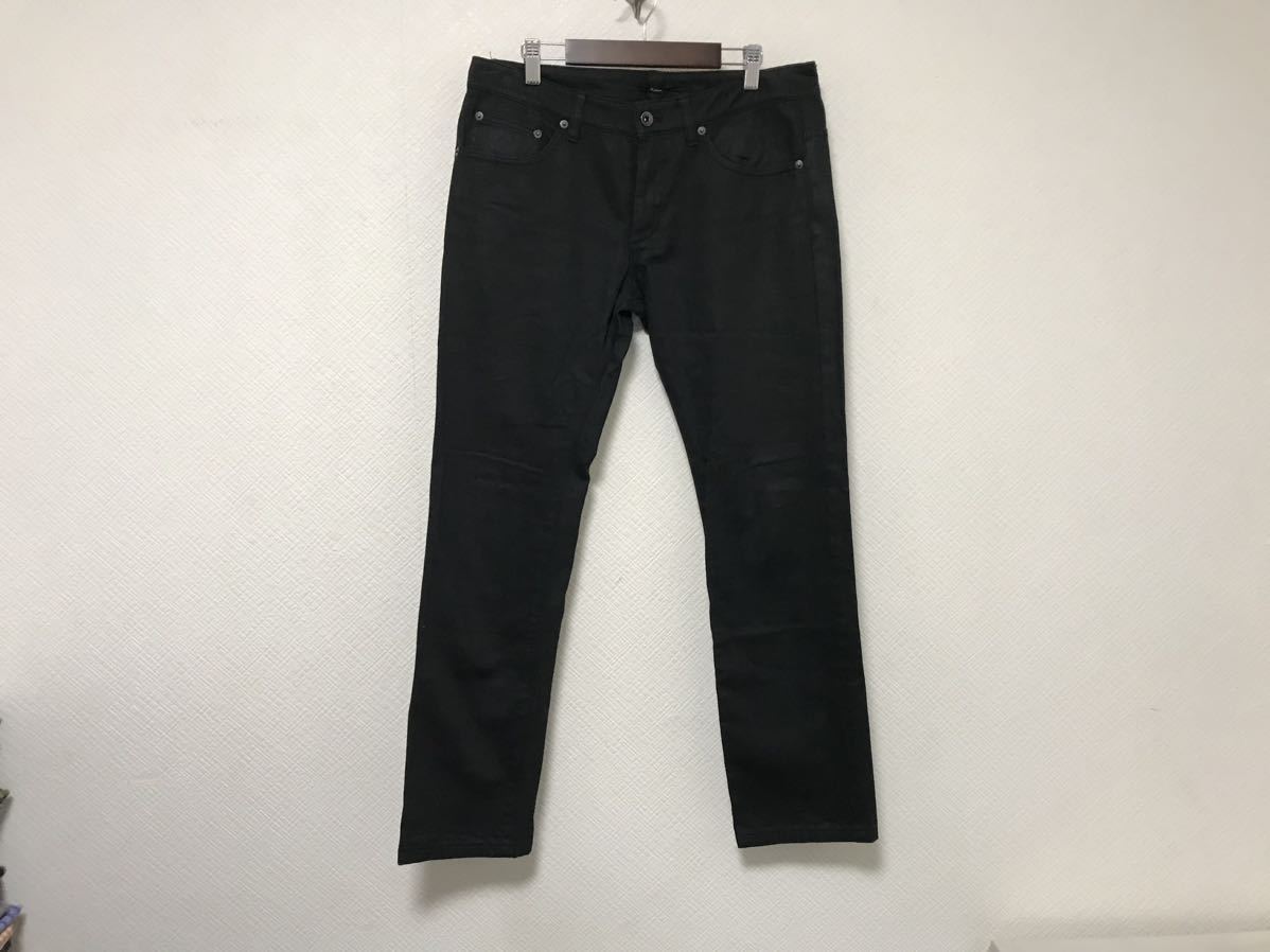 本物エディションEditionトゥモローランドコットンチノパンツサーフアメカジビジネススーツメンズ黒ブラック46M日本製拍卖