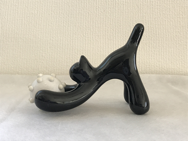 interior co. インテリアカンパニー マッサージ ツボ押し ローラー キャットローラー マッサージャー 黒猫 ネコ 猫 マッサージ拍卖
